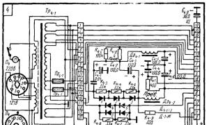 Llamba UMZCH me transformatorë nga diagrami i transformatorit të saldimit të TV TS 200
