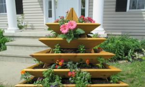 개인 주택 안뜰에서 화단을 선택하고 디자인하는 방법 : 사진, 유용한 팁 및 독특한 디자인 집의 꽃밭